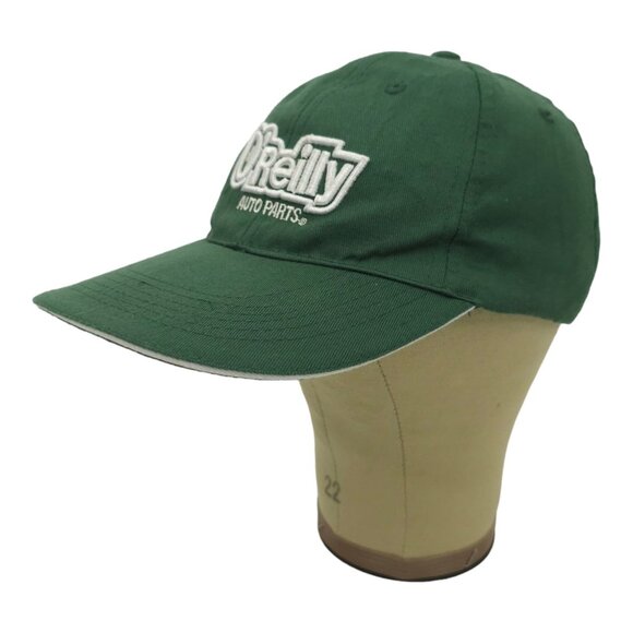 O'Reilly Auto Parts Embroidered Logo Strapback Cap Trucker Baseball Hat Green - Picture 2 of 13